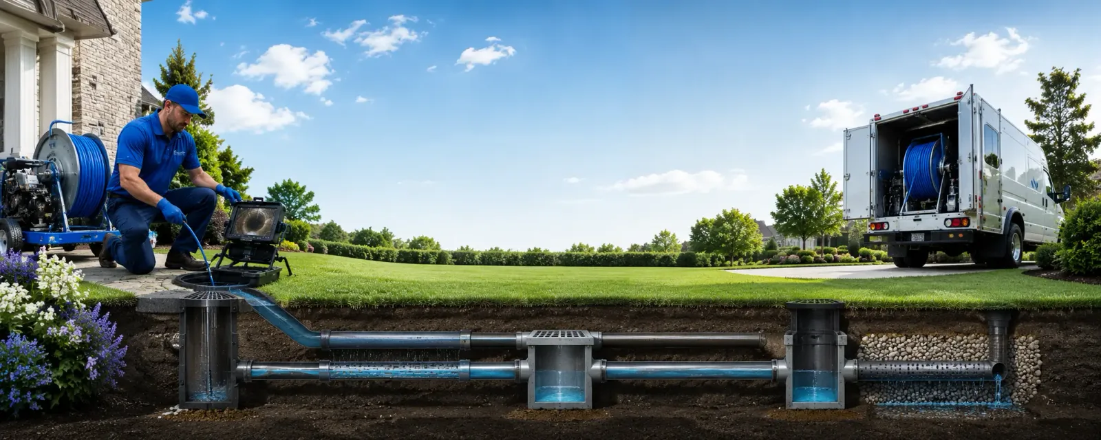 Outdoor drain cleaning information for Mounds, IL
